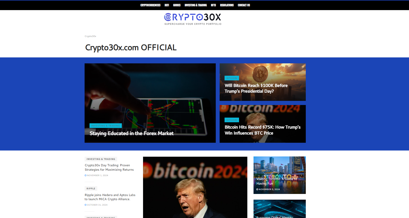 crypto30x.com website