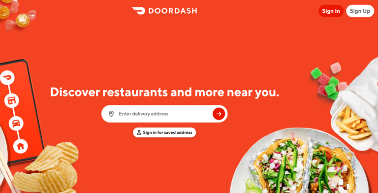 DoorDash-All-The-Ads.com website