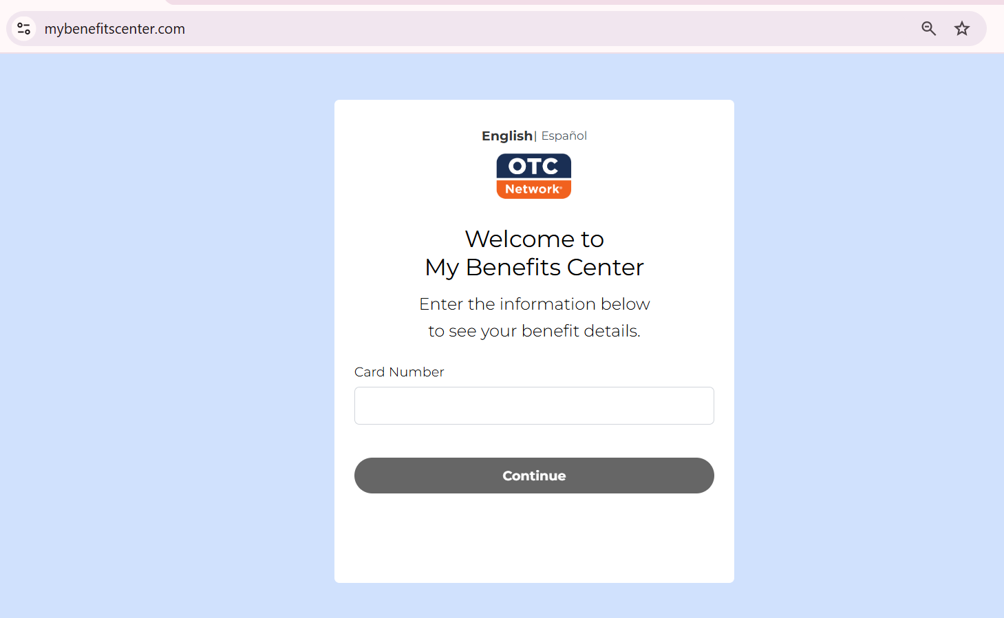 MyBenefitsCenter.com website